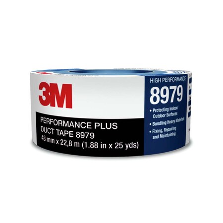 3M Performance Plus Duct Tape 8979 Slate Blue, 2 In X 10 Yd 12.1 Mil 7100139302